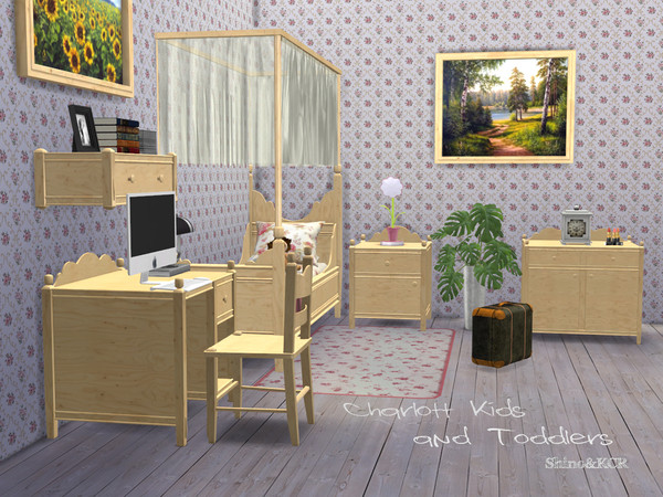 Sims 4 Bedroom Charlott Kids and Toddlers by ShinoKCR at TSR