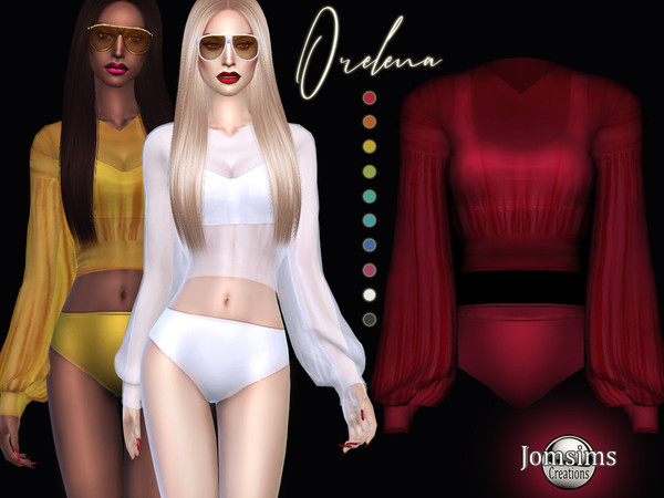 Sims 4 Orelena swimsuit by jomsims at TSR
