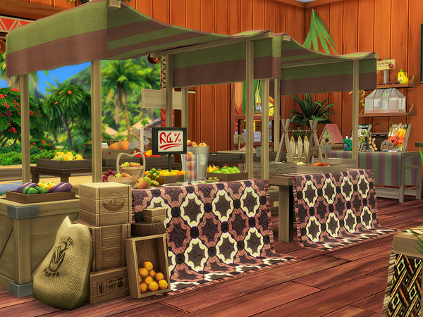 Sims 4 Sulani Farmers Market by Xandralynn at TSR