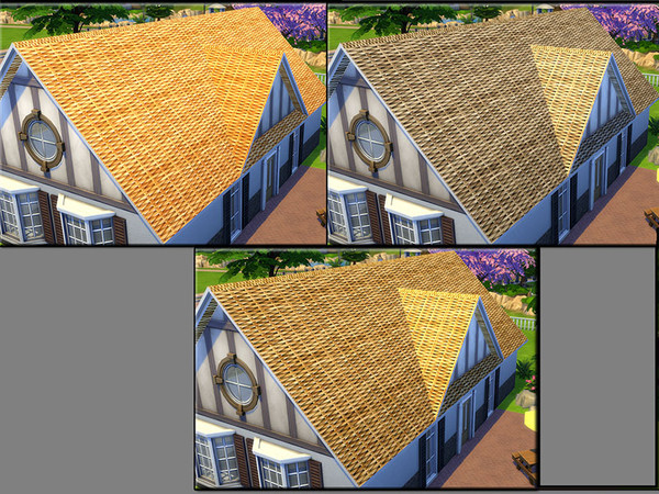 Sims 4 MB Rattan Roof by matomibotaki at TSR