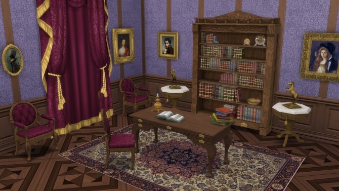 Sims 4 Victorian Desk by TheJim07 at Mod The Sims