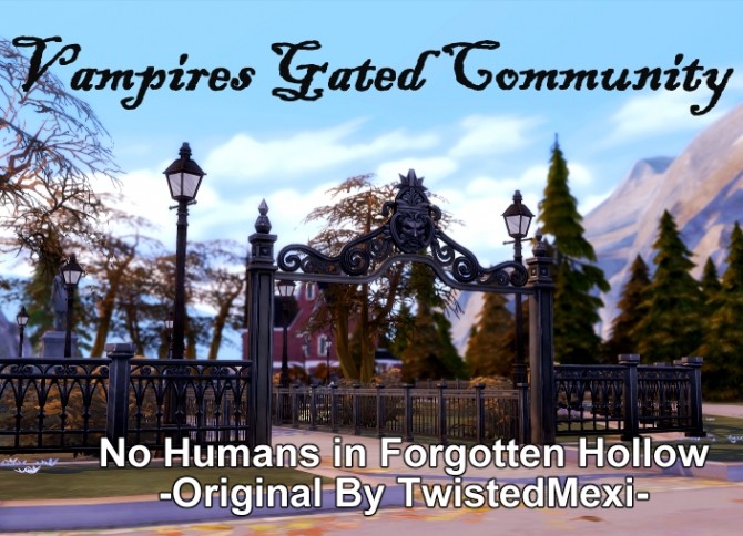 Sims 4 Vampires Gated Community by Zer0 at Mod The Sims