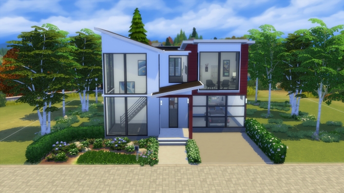 Open Contemporary Abode by Vulpus at Mod The Sims » Sims 4 Updates