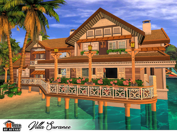 Sims 4 Villa Suranee by autaki at TSR