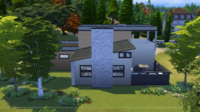 Sims 4 Fab Flat Top house by Vulpus at Mod The Sims
