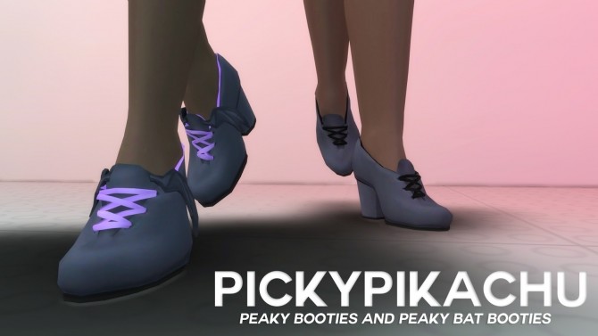 Sims 4 Peaky Booties and Peaky Bat Booties (P) at Pickypikachu