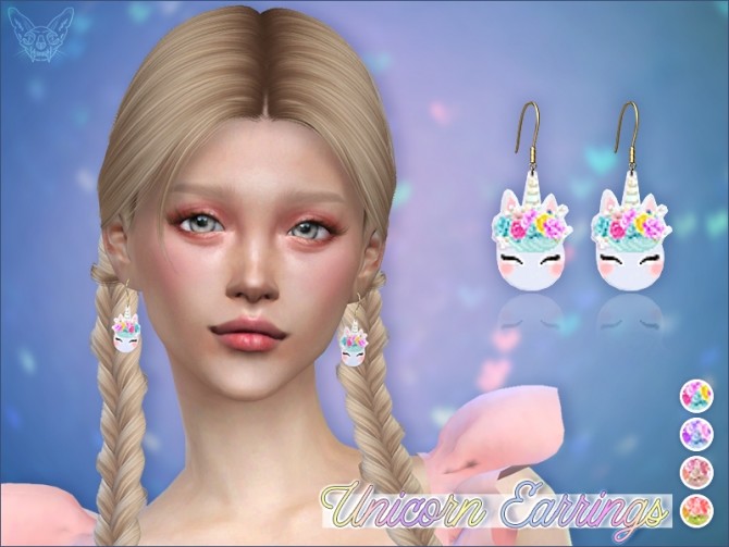 Sims 4 Unicorn Earrings at Giulietta