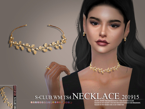 Sims 4 Necklace 201915 by S Club WM at TSR