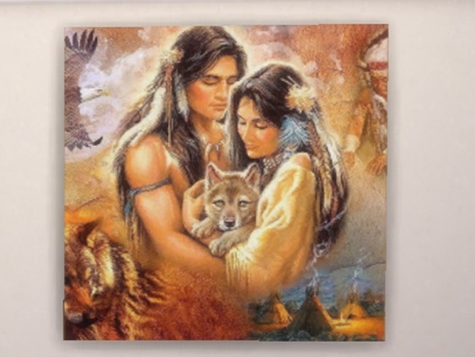 Sims 4 American Indian paintings at Trudie55