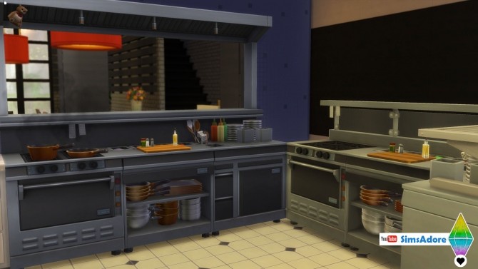 Sims 4 Modern Restaurant No CC by bradybrad7 at Mod The Sims
