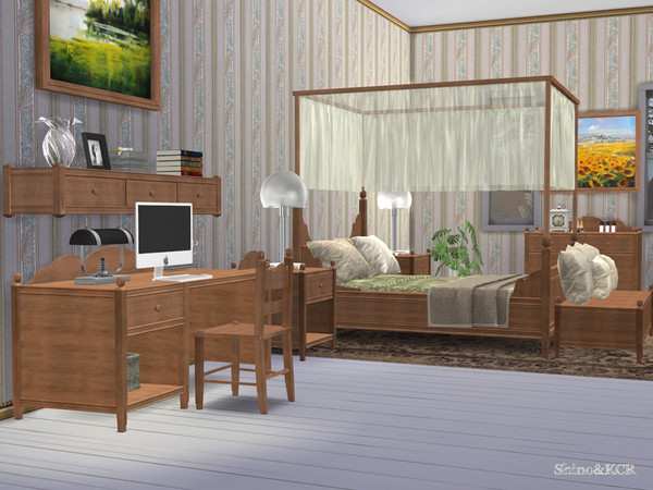 Sims 4 Bedroom Charlott by ShinoKCR at TSR