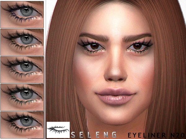 Sims 4 Eyeliner N20 by Seleng at TSR