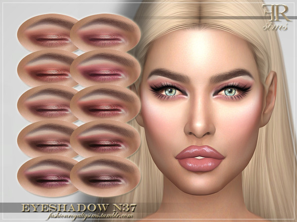 Sims 4 FRS Eyeshadow N37 by FashionRoyaltySims at TSR