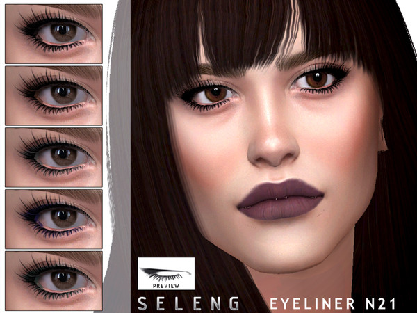 Sims 4 Eyeliner N21 by Seleng at TSR
