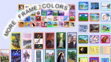More Painting Frame Colors by BraveSim at Mod The Sims