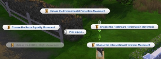 Sims 4 Political Causes Have Realistic Names by yourlocalstarbucksaddict at Mod The Sims