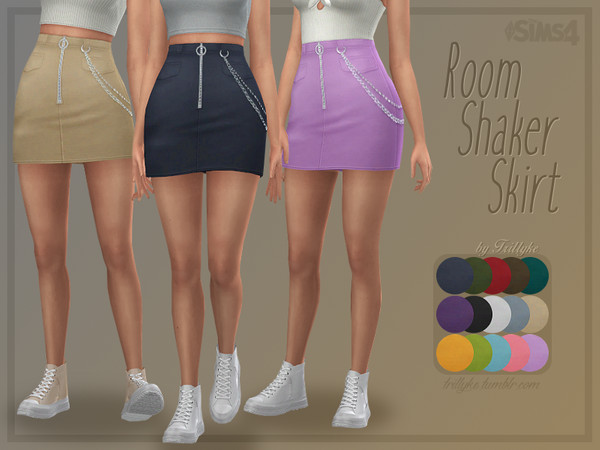 Sims 4 Room Shaker Skirt by Trillyke at TSR