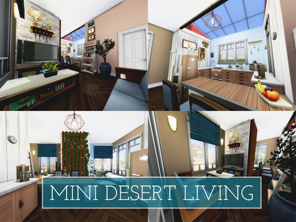 Sims 4 Mini Desert Living by dandani94 at TSR
