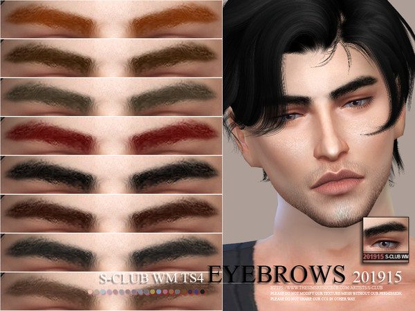Sims 4 Eyebrows 201915 by S Club WM at TSR