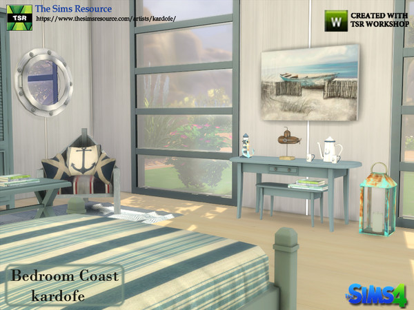 Sims 4 Bedroom Coast by kardofe at TSR