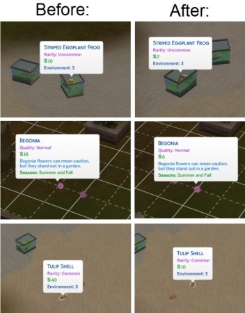 Collectibles worth much less by Howabominable at Mod The Sims