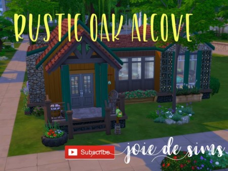 Rustic Oak Alcove by joiedesims at Mod The Sims