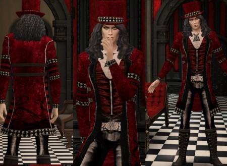 Mad Hatter Gothic Outfit and Hat Conversion by HIM666 at Mod The Sims ...