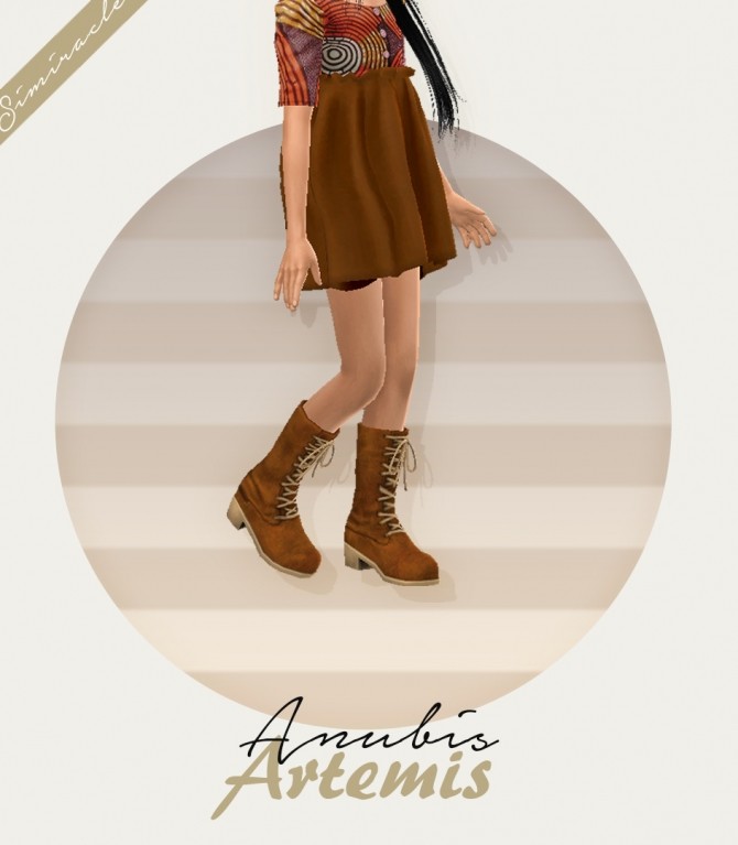 Sims 4 Anubis Artemis boots Kids Version 3T4 at Simiracle