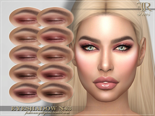 Sims 4 FRS Eyeshadow N43 by FashionRoyaltySims at TSR