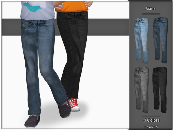 Sims 4 Jeans for kids by OranosTR at TSR