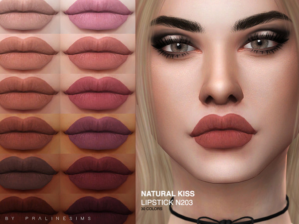 Sims 4 Natural Kiss Lipstick N203 by Pralinesims at TSR