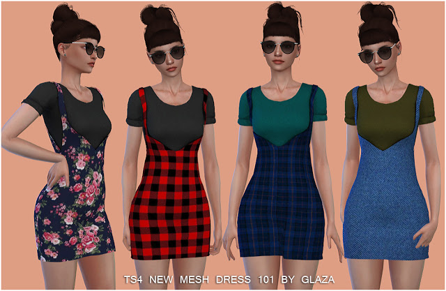 Sims 4 DRESS 101 at All by Glaza