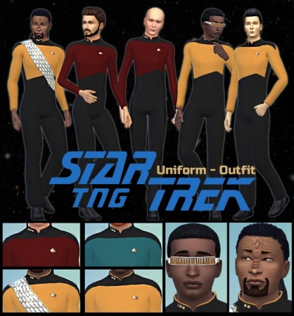 Star Trek uniform TNG at Seger Sims