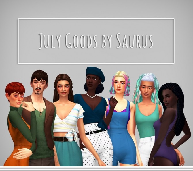 Sims 4 July set at Saurus Sims