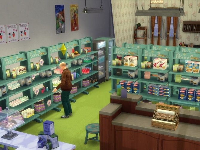 Sims 4 Bakers Grocery Store at KyriaT’s Sims 4 World