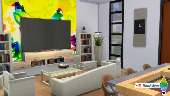 Sims 4 Modern house MODERNICA Small Lot by bradybrad7 at Mod The Sims