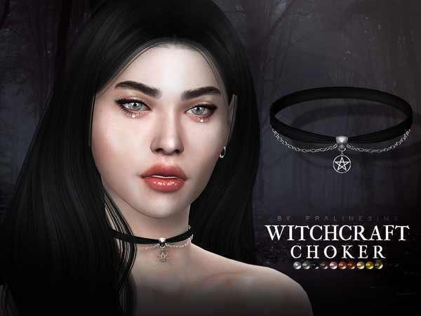 Sims 4 Witchcraft Choker by Pralinesims at TSR