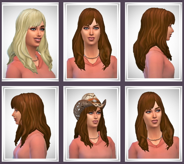 Sims 4 Scarlett Bangs Hair at Birksches Sims Blog