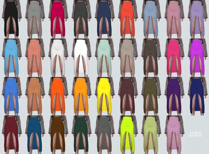 Sims 4 Unbalance Tulip Long Skirt (P) at Marigold