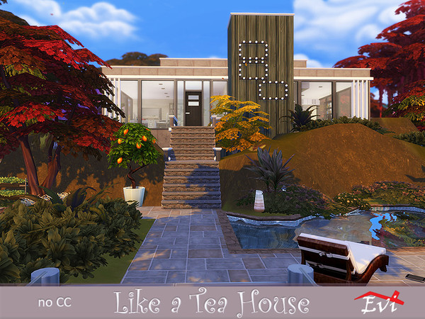 Sims 4 Like a Tea House by evi at TSR