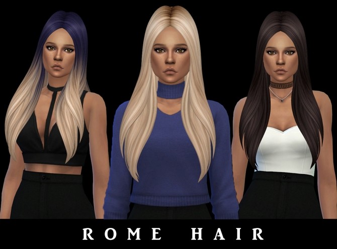 Sims 4 Rome Hair (P) at Leo Sims