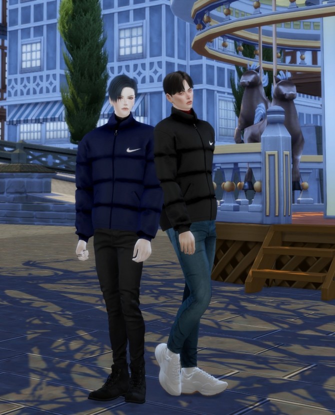 Sims 4 Male padded jacket at Chaessi