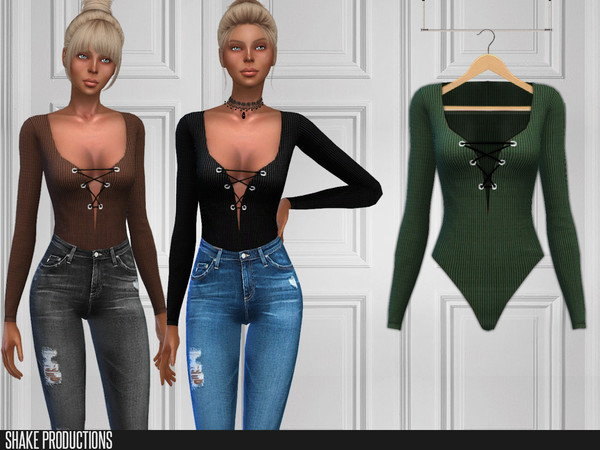 Sims 4 310 Bodysuit by ShakeProductions at TSR