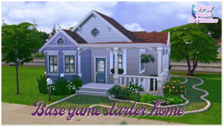 Base game starter home by Tiphaine Sims at L’UniverSims