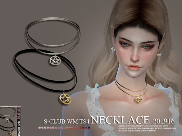 Sims 4 Necklace 201916 by S Club WM at TSR