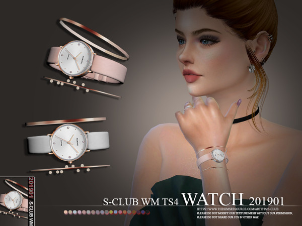 Sims 4 Watch 201901 by S Club WM at TSR