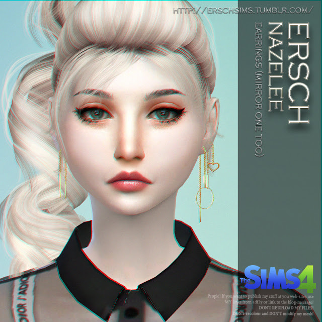 Sims 4 Nazelee Earrings at ErSch Sims