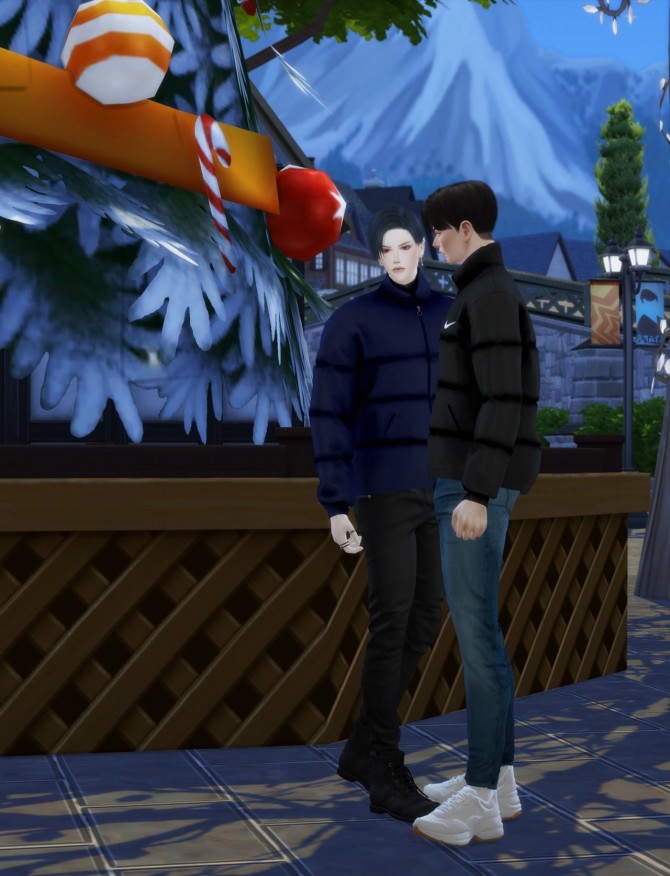 Sims 4 Male padded jacket at Chaessi