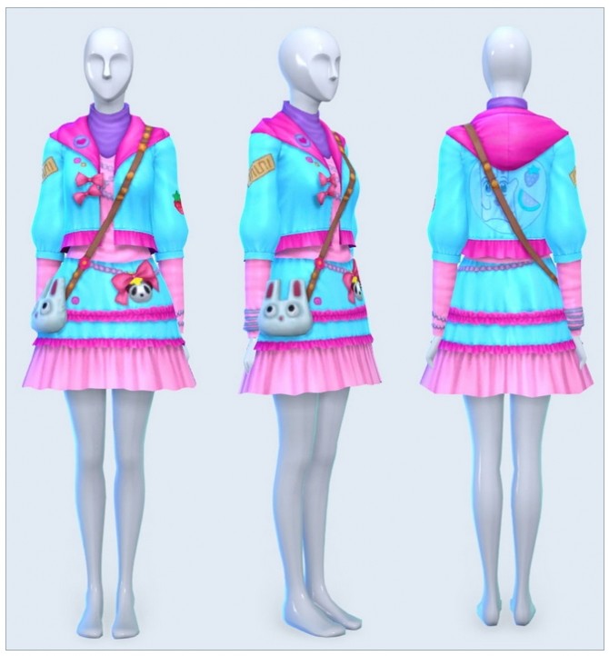 Sims 4 Harajuku Dress at Pickypikachu