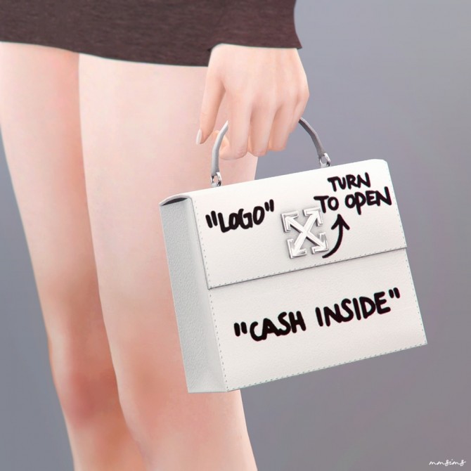 Sims 4 AF OW Jitney bag at MMSIMS
